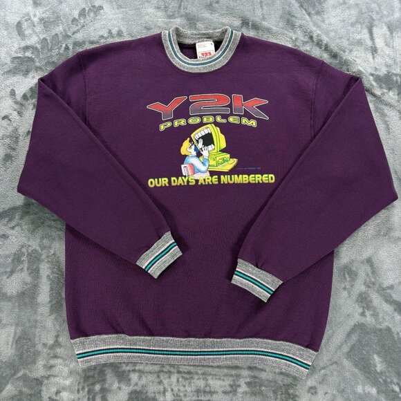 Wilson Other - Vintage 1998 Y2K Problem Wilson Pro 500 Crewneck Sweatshirt Men L Made in USA